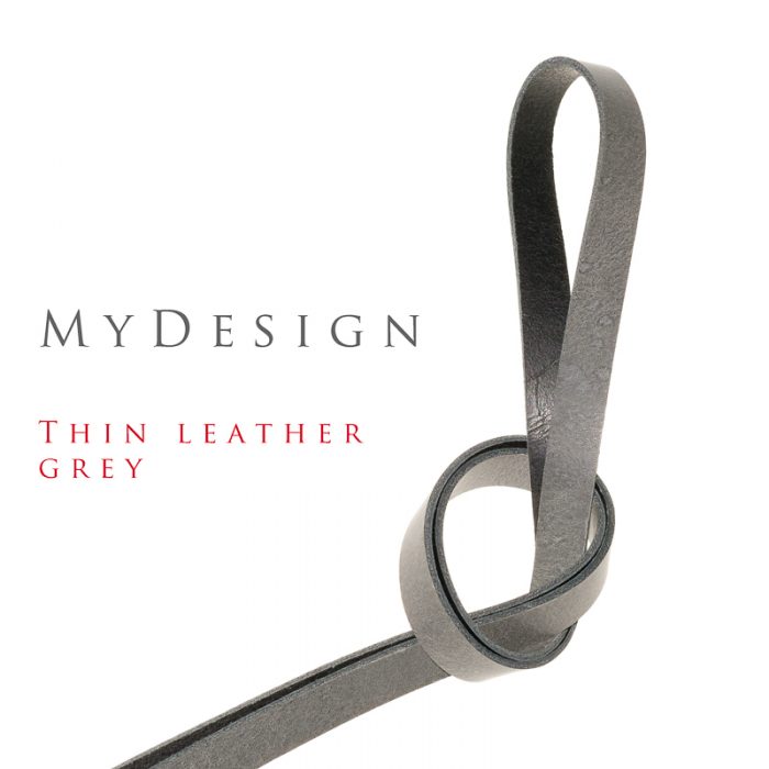 Qik:Strap MyDesign thin leather grey