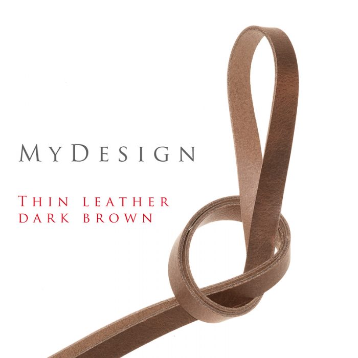 Qik:Strap MyDesign thin leather darkbrown